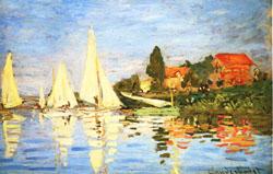 Claude Monet The Regatta at Argenteuil France oil painting art